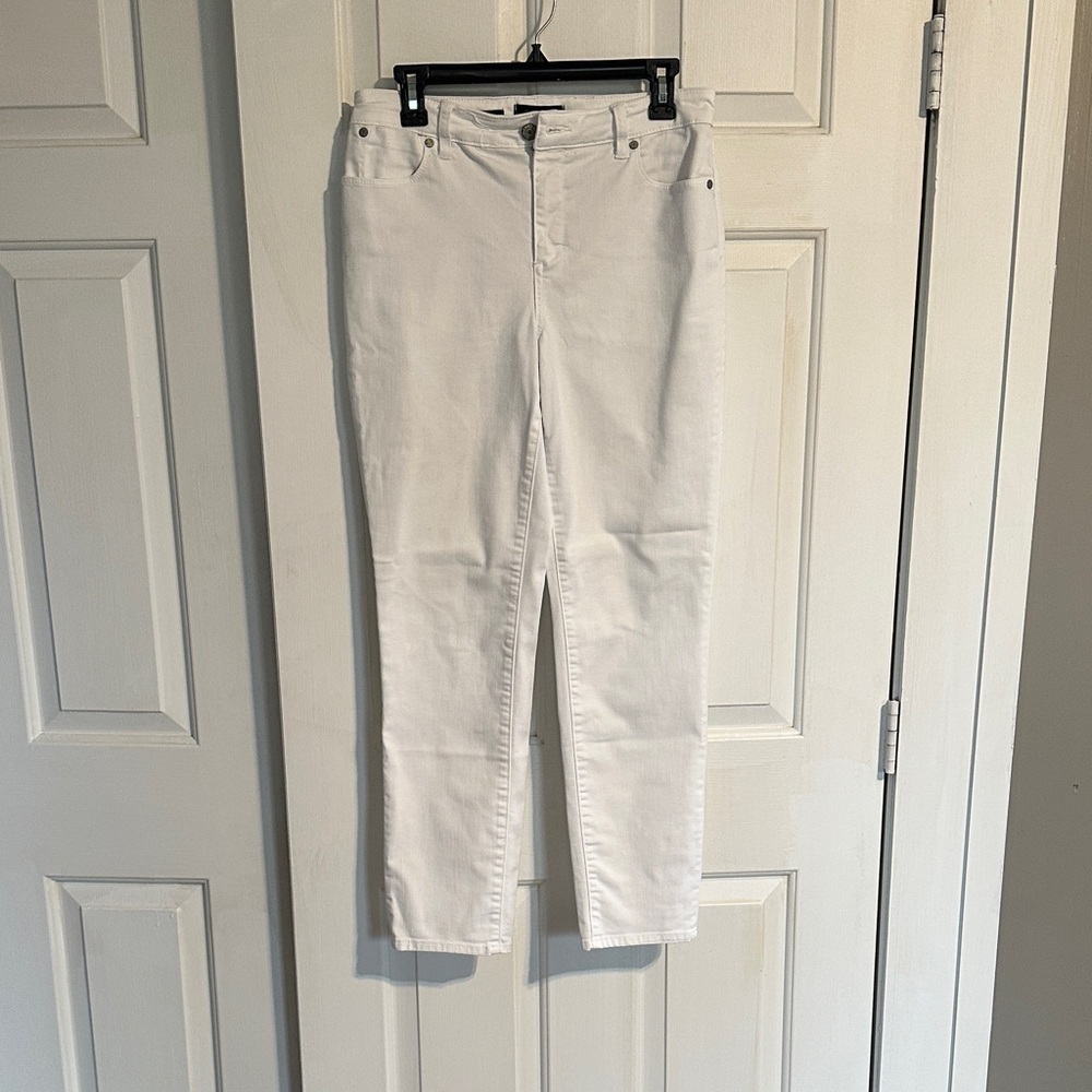 Talbots white slim ankle jeans size 10 women’s